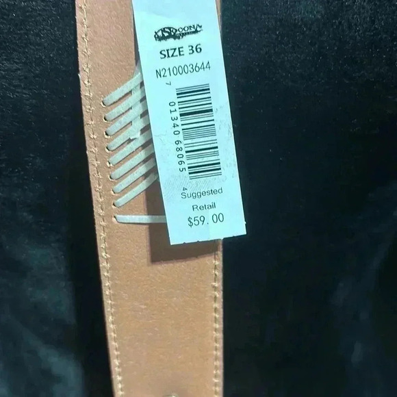 Nocona Genuine Leather,removable silver embossed buckle,Conchos,Aztec embroidery - Picture 11 of 12